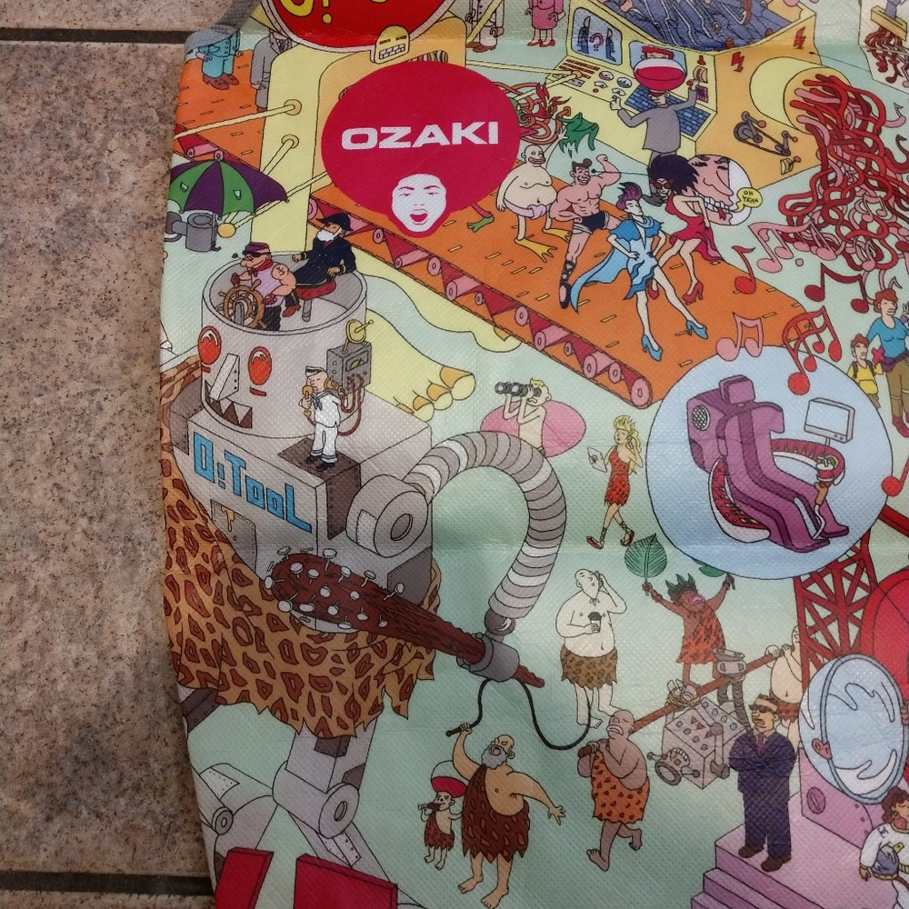 OZAKI flat tote NEW from CES LV 2015 limited print - Picture 14 of 15